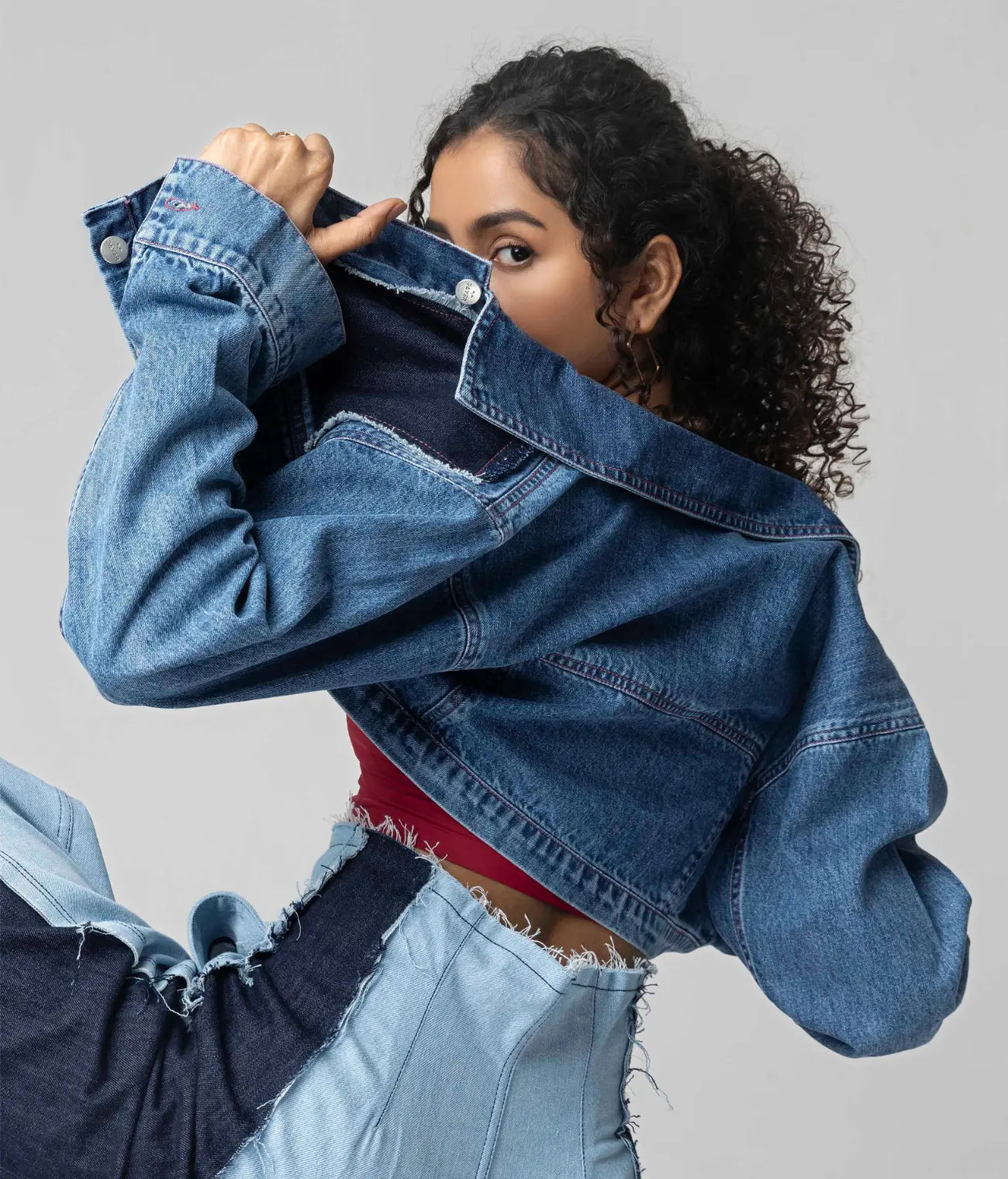 Cropped Denim Jacket