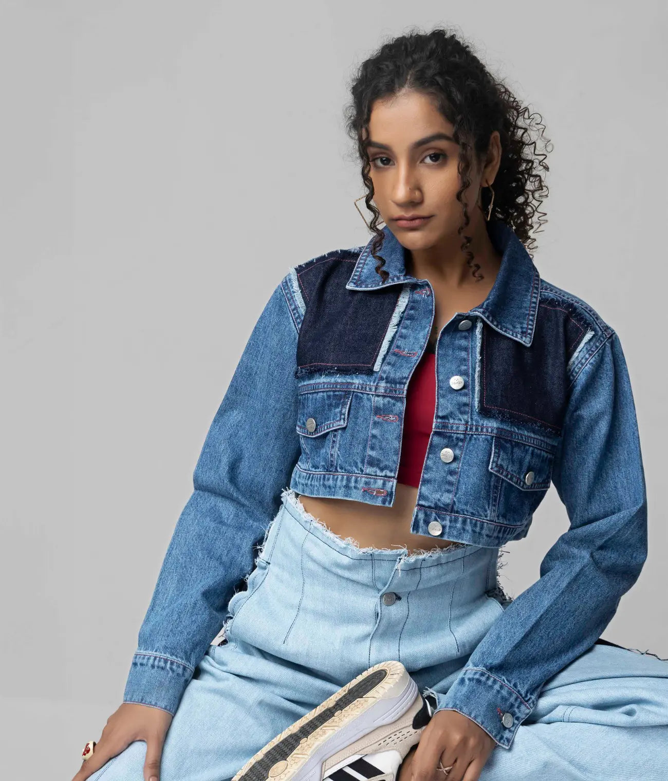 Cropped Denim Jacket