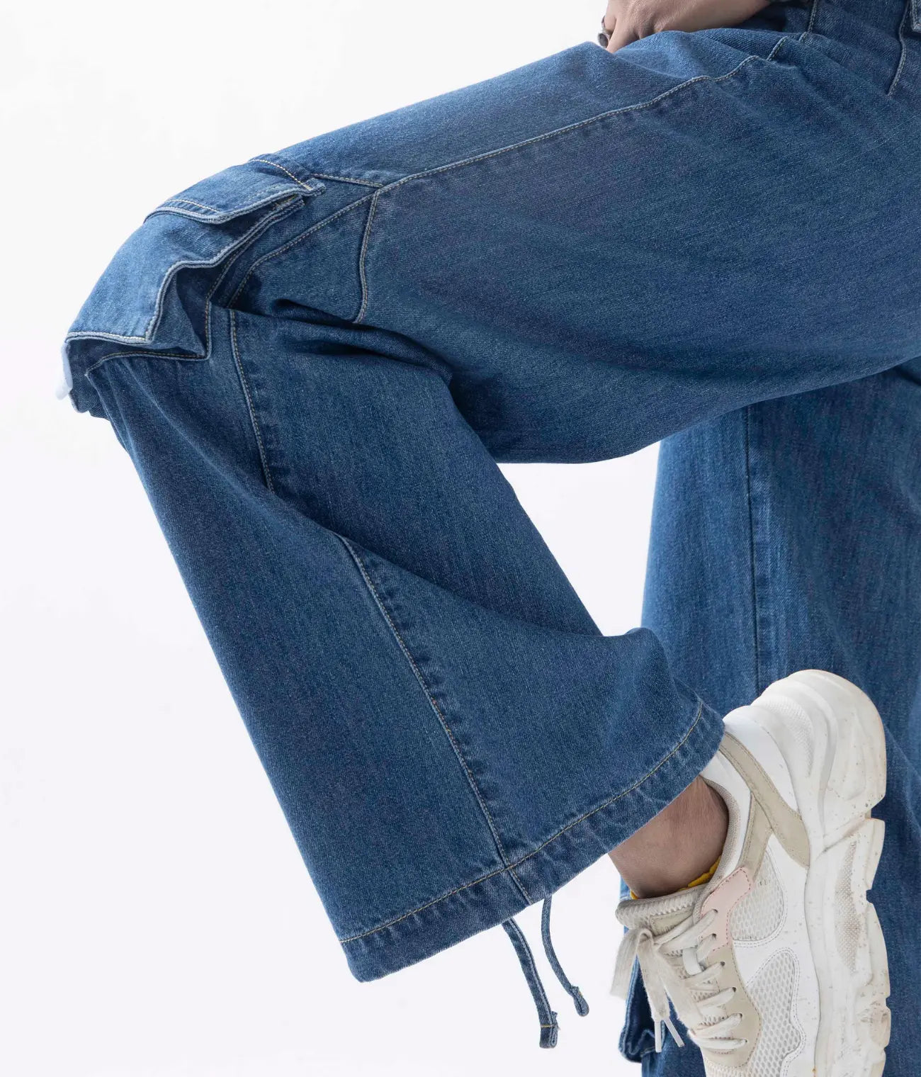 Baggy Cargo Jeans With Multiple Pocket