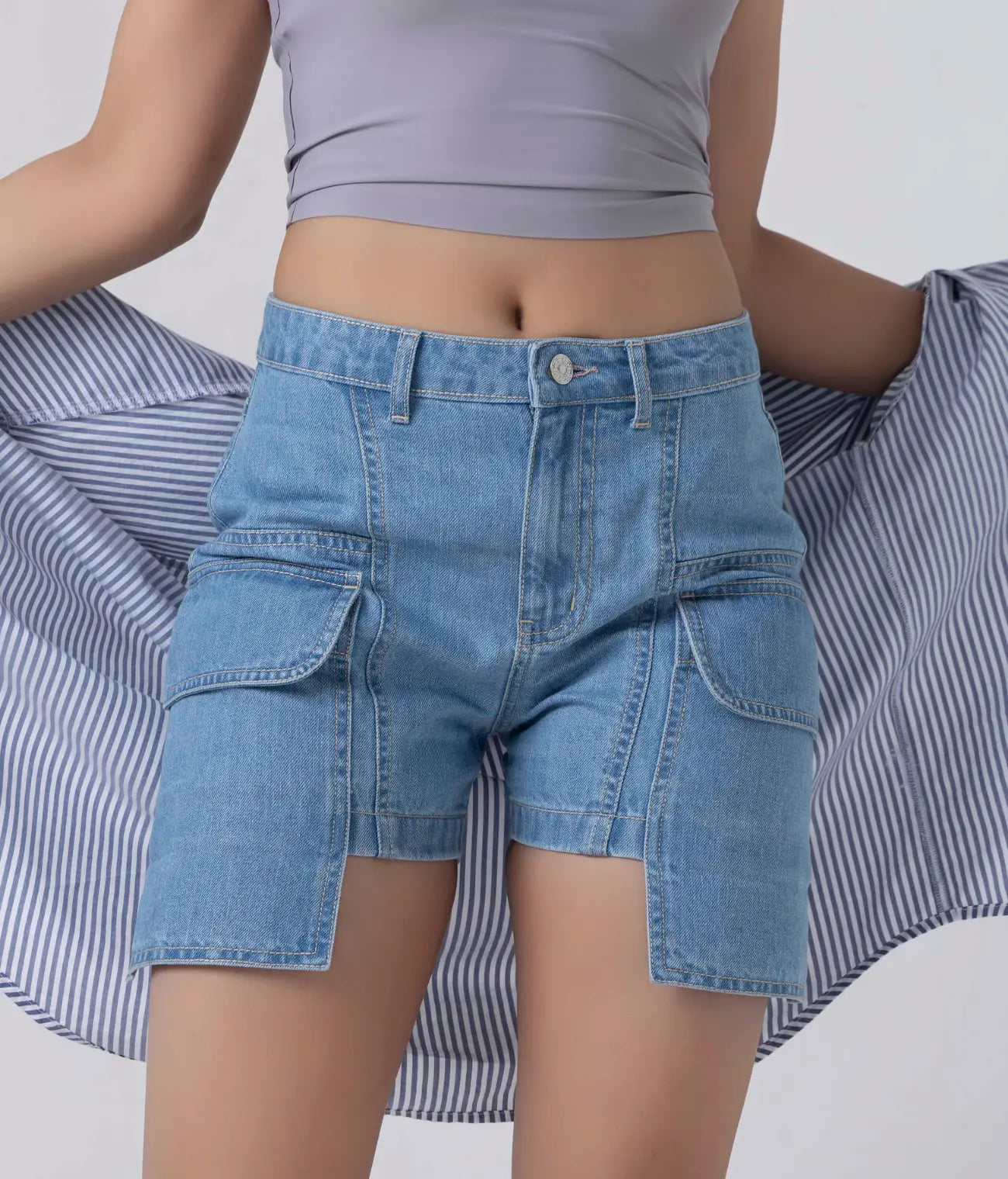 Denim Cargo Short