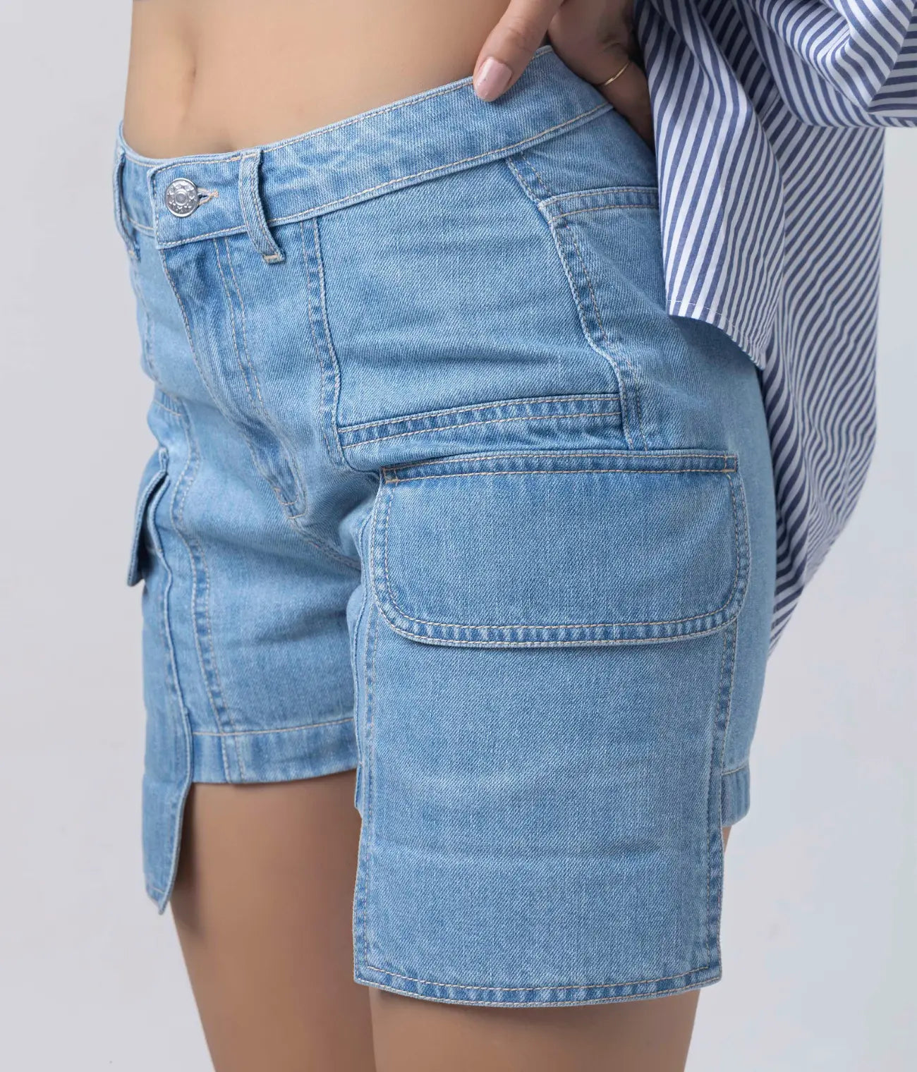 Denim Cargo Short
