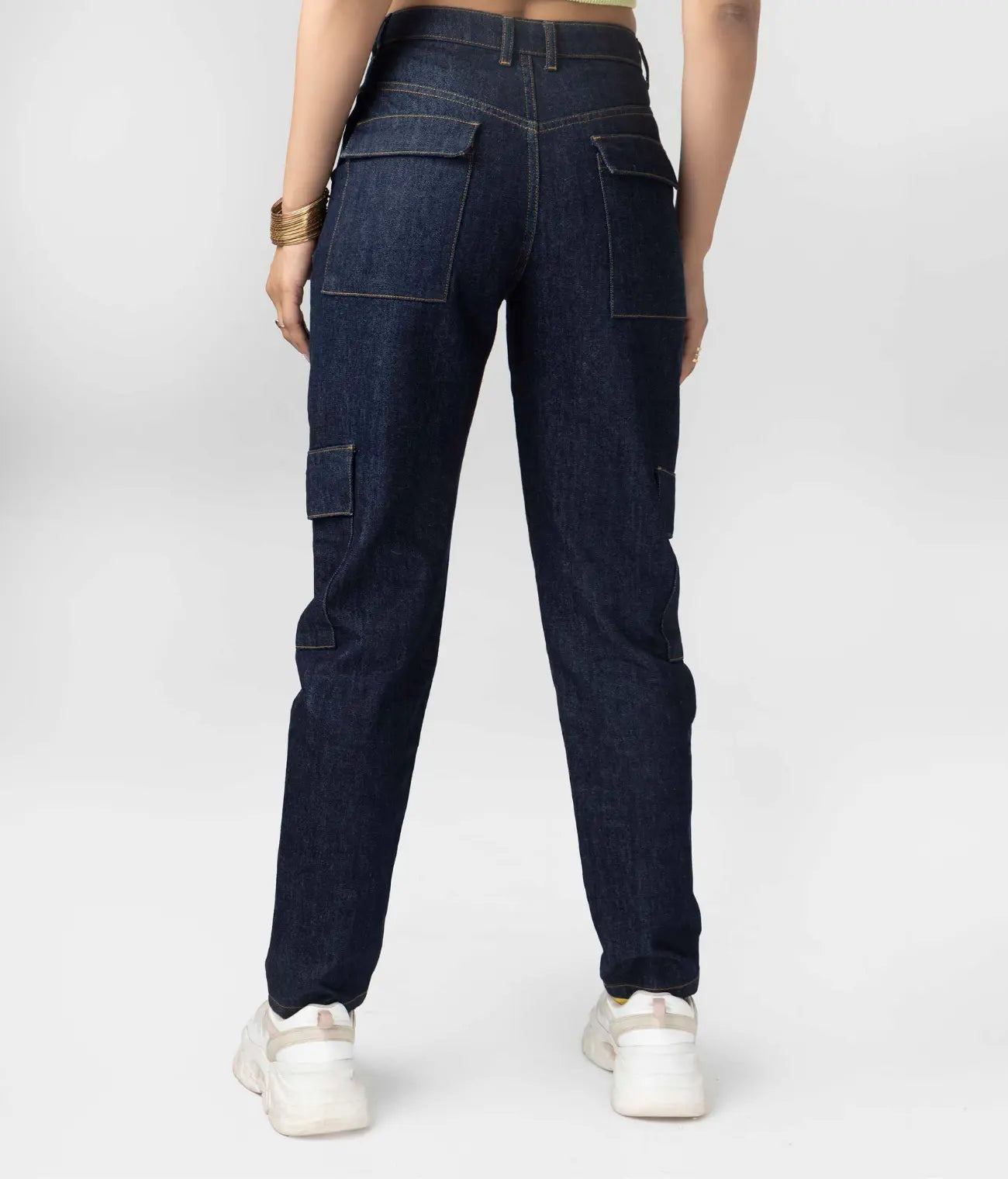Tapper Leg With Cargo Pocket Jeans