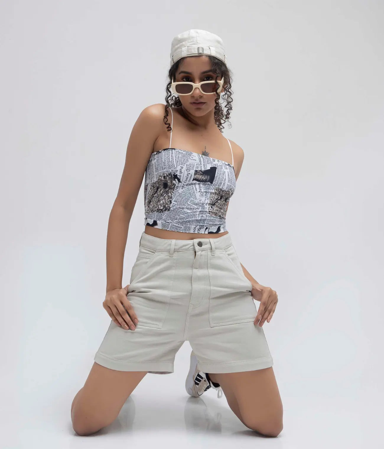 Overdye Utility High Waist Short