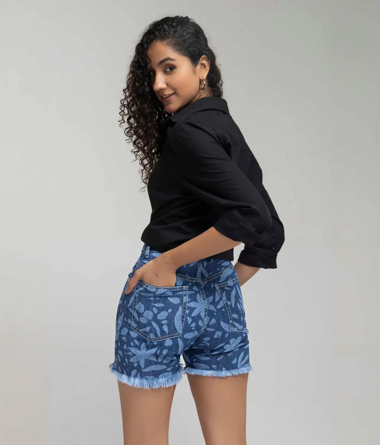 Lazer Printed Short