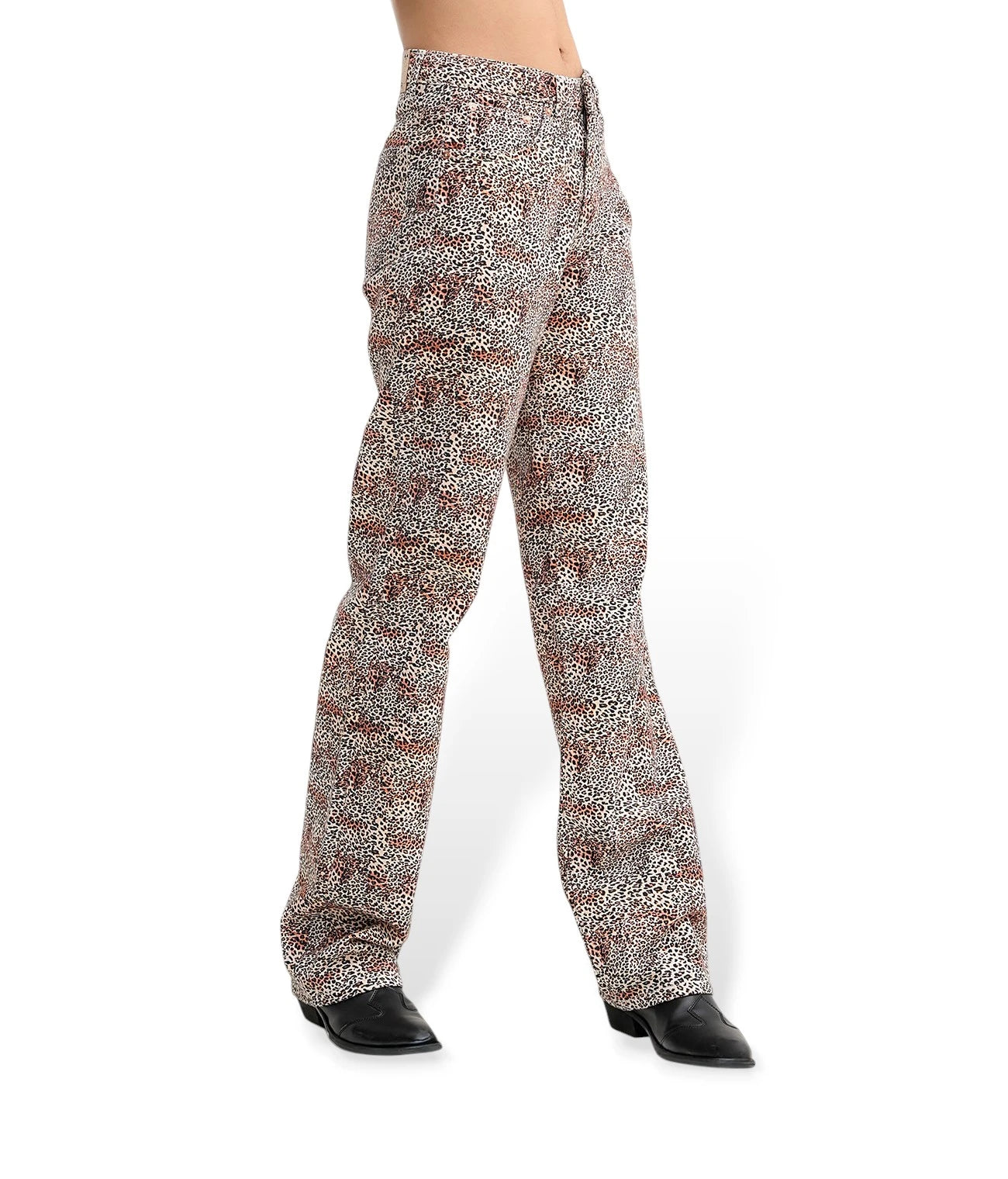 Multi Tone Denim Straight Fit Jeans