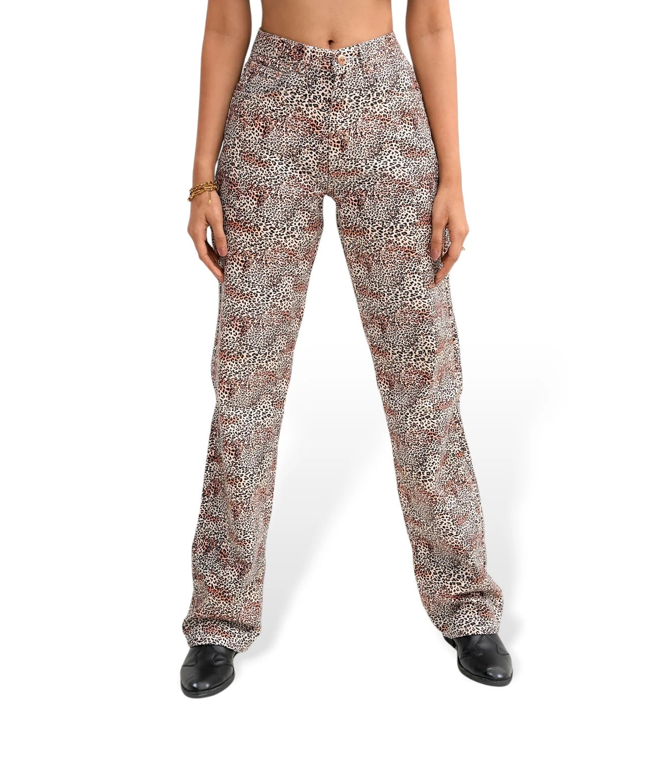 Multi Tone Denim Straight Fit Jeans