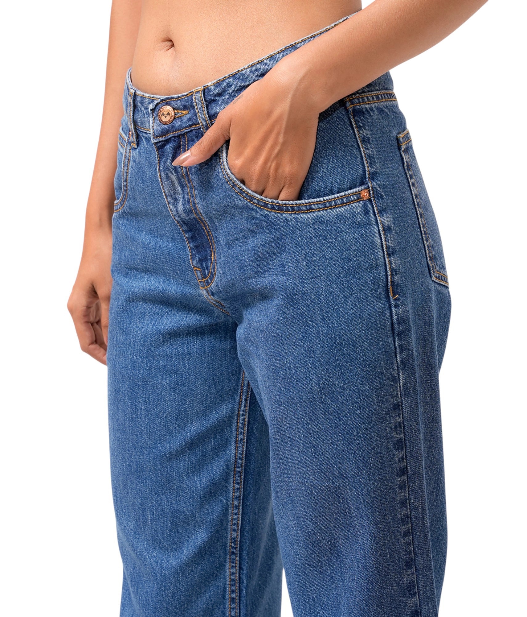 Midnight Retro Denim Flare Jeans