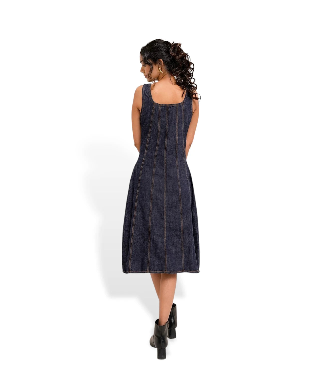 Women Denim A Line Dress